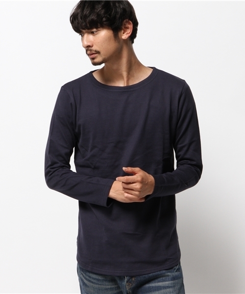 WEGO（ウィゴー）の「WEGO/スタンダードバスクシャツ（Tシャツ/カットソー・メンズ・ネイビー/ホワイト/ブルー系その他/トリコロール・MEDIUM/LARGE）」の8枚目の写真