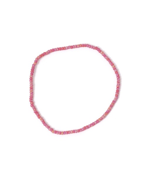 studio CLIP（スタディオクリップ）の「ビーズゴムブレス（ブレスレット・レディース・ホワイト/レッド/その他1/その他2/パープル/ライトブルー・FREE）」の5枚目の写真