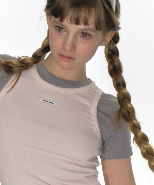 CRANK（クランク）の「【CRANK】CREW NECK SLEEVELESS TOP（タンク