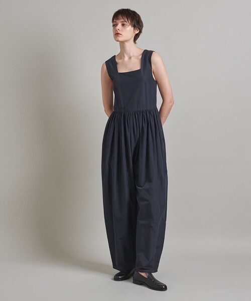 LOEFF（ロエフ）タフタ スクエアネック オールインワン LOEFF（ロエフ）の「＜LOEFF＞タフタ スクエアネック
