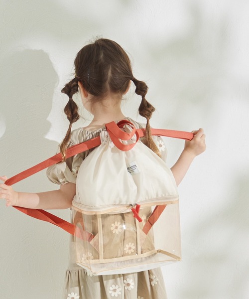 pairmanon（ペアマノン）の「2層式 リュック型 セパレートプールバッグ（バックパック/リュック・キッズ・ブルーグレー/ブラック/テラコッタ・FREE）」の13枚目の写真