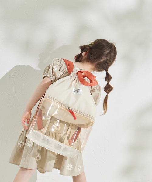 pairmanon（ペアマノン）の「2層式 リュック型 セパレートプールバッグ（バックパック/リュック・キッズ・ブルーグレー/ブラック/テラコッタ・FREE）」の14枚目の写真