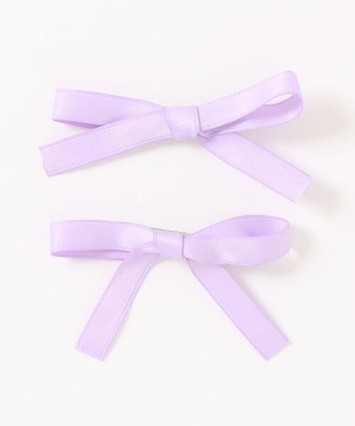 Mayree(メイリー)の「【float】パステルカラー リボン ヘアクリップ【2個セット/7色展開】(ヘアピン・レディース・イエロー/パープル/ピンク/グリーン/オフホワイト/ブルー/ブラック/レッド・FREE)」の16枚目の写真