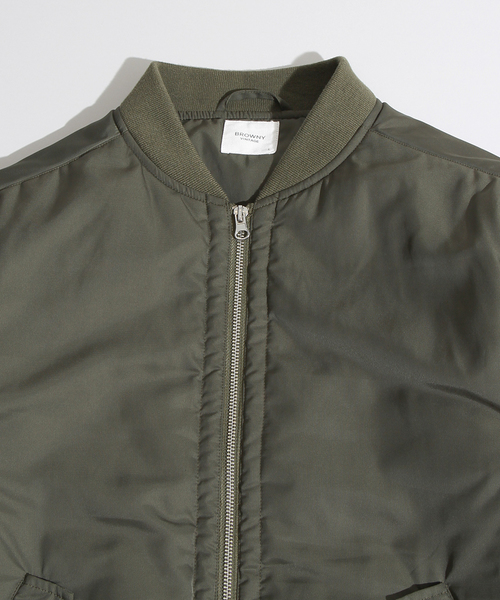 WEGO（ウィゴー）の「WEGO/パデッドMA-1（ミリタリージャケット・メンズ・ブラック/グレー/カーキ/ネイビー/その他1・MEDIUM/LARGE）」の7枚目の写真