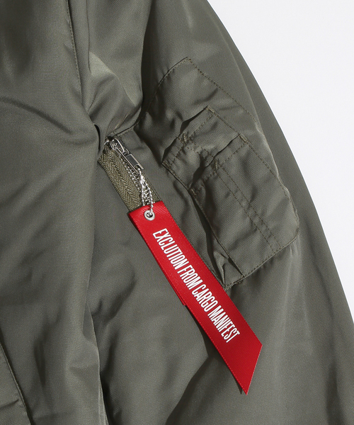 WEGO（ウィゴー）の「WEGO/パデッドMA-1（ミリタリージャケット・メンズ・ブラック/グレー/カーキ/ネイビー/その他1・MEDIUM/LARGE）」の10枚目の写真