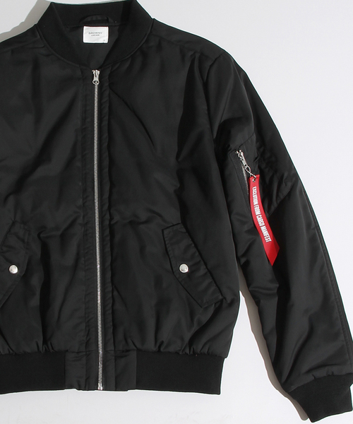 WEGO（ウィゴー）の「WEGO/パデッドMA-1（ミリタリージャケット・メンズ・ブラック/グレー/カーキ/ネイビー/その他1・MEDIUM/LARGE）」の15枚目の写真