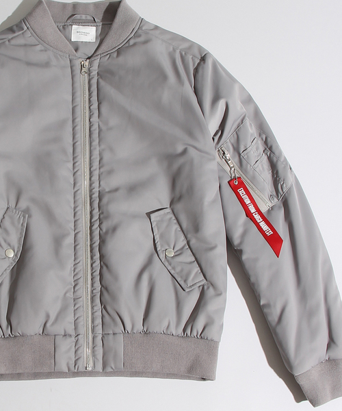 WEGO（ウィゴー）の「WEGO/パデッドMA-1（ミリタリージャケット・メンズ・ブラック/グレー/カーキ/ネイビー/その他1・MEDIUM/LARGE）」の16枚目の写真