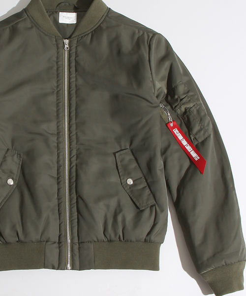 WEGO（ウィゴー）の「WEGO/パデッドMA-1（ミリタリージャケット・メンズ・ブラック/グレー/カーキ/ネイビー/その他1・MEDIUM/LARGE）」の12枚目の写真