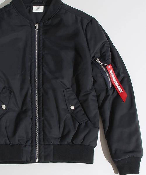 WEGO（ウィゴー）の「WEGO/パデッドMA-1（ミリタリージャケット・メンズ・ブラック/グレー/カーキ/ネイビー/その他1・MEDIUM/LARGE）」の13枚目の写真