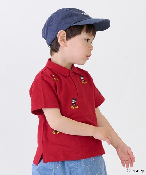 petit main(プティマイン)の「【Disney】ミッキー/ポロシャツ(ポロシャツ・キッズ・レッド/オフホワイト/ネイビー・120cm/130cm/100cm/110cm/80cm/90cm)」の6枚目の写真