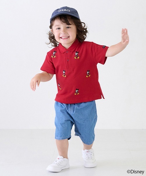 petit main(プティマイン)の「【Disney】ミッキー/ポロシャツ(ポロシャツ・キッズ・レッド/オフホワイト/ネイビー・120cm/130cm/100cm/110cm/80cm/90cm)」の12枚目の写真