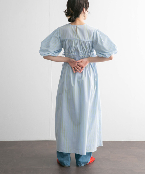 KBF（ケイビーエフ）の「カーブラインドロストシャーリングワンピース（ワンピース・レディース・ブラック/ブルー系その他/パープル系その他・36/38）」の12枚目の写真