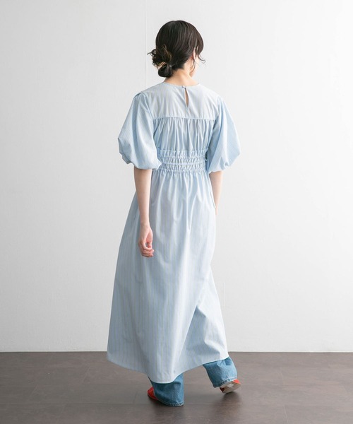 KBF（ケイビーエフ）の「カーブラインドロストシャーリングワンピース（ワンピース・レディース・ブラック/ブルー系その他/パープル系その他・36/38）」の14枚目の写真