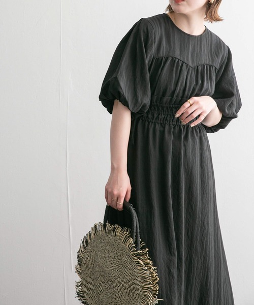 KBF（ケイビーエフ）の「カーブラインドロストシャーリングワンピース（ワンピース・レディース・ブラック/ブルー系その他/パープル系その他・36/38）」の18枚目の写真