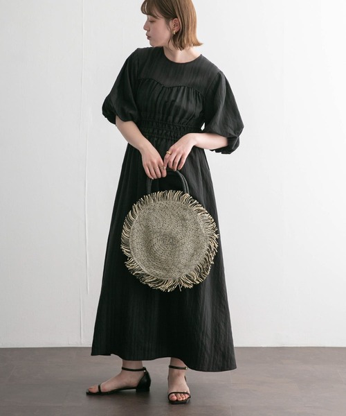 KBF（ケイビーエフ）の「カーブラインドロストシャーリングワンピース（ワンピース・レディース・ブラック/ブルー系その他/パープル系その他・36/38）」の20枚目の写真