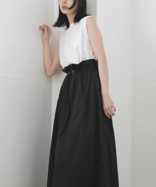 LIAN（リアン）の「ドロストドッキングワンピース（ワンピース・レディース・ブラック/ホワイト×グレー/ホワイト×ブラック・FREE）」の20枚目の写真