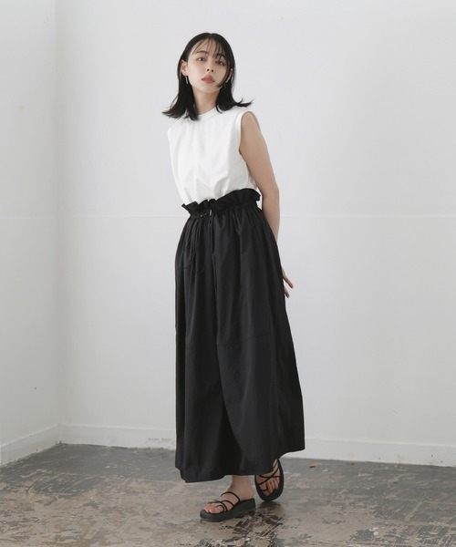 LIAN（リアン）の「ドロストドッキングワンピース（ワンピース・レディース・ブラック/ホワイト×グレー/ホワイト×ブラック・FREE）」の21枚目の写真