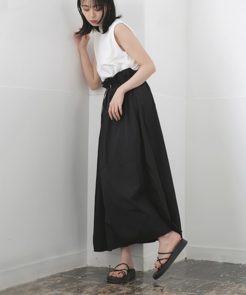 LIAN（リアン）の「ドロストドッキングワンピース（ワンピース・レディース・ブラック/ホワイト×グレー/ホワイト×ブラック・FREE）」の22枚目の写真