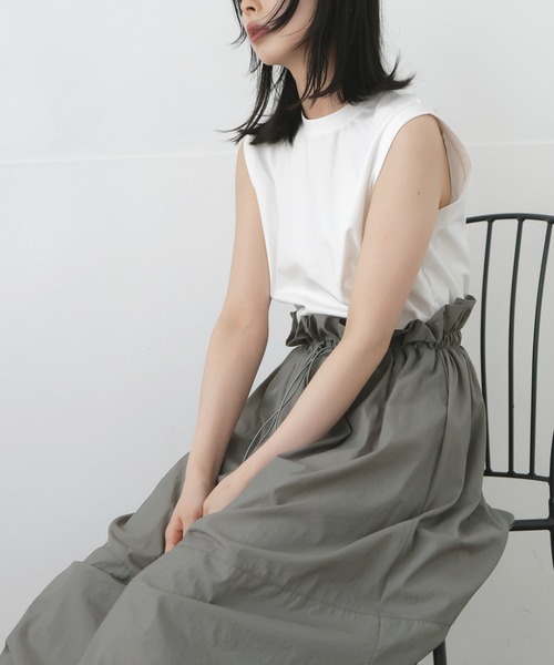 LIAN（リアン）の「ドロストドッキングワンピース（ワンピース・レディース・ブラック/ホワイト×グレー/ホワイト×ブラック・FREE）」の17枚目の写真