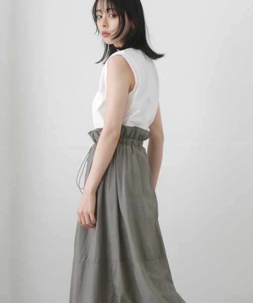 LIAN（リアン）の「ドロストドッキングワンピース（ワンピース・レディース・ブラック/ホワイト×グレー/ホワイト×ブラック・FREE）」の18枚目の写真