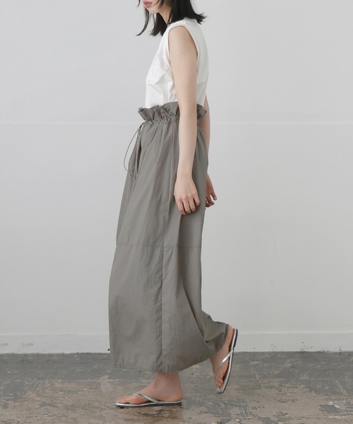 LIAN（リアン）の「ドロストドッキングワンピース（ワンピース・レディース・ブラック/ホワイト×グレー/ホワイト×ブラック・FREE）」の7枚目の写真