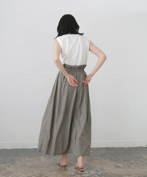 LIAN（リアン）の「ドロストドッキングワンピース（ワンピース・レディース・ブラック/ホワイト×グレー/ホワイト×ブラック・FREE）」の9枚目の写真