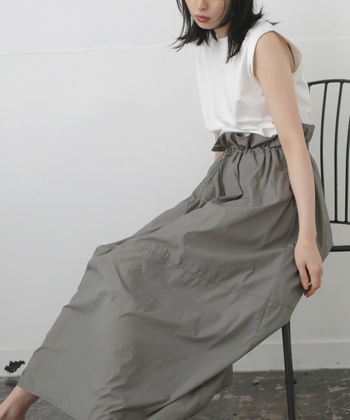 LIAN（リアン）の「ドロストドッキングワンピース（ワンピース・レディース・ブラック/ホワイト×グレー/ホワイト×ブラック・FREE）」の11枚目の写真