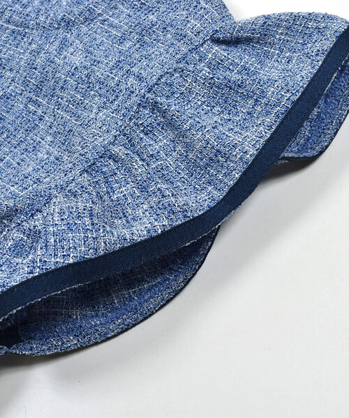 BeBe Petits Pois Vert（ベベプチポワヴェール）の「ツイードセットアップ(95~150cm)（セットアップ・キッズ・ブルー系その他/ブラック系その他・140cm/110cm/95cm/120cm/150cm/100cm/130cm）」の10枚目の写真