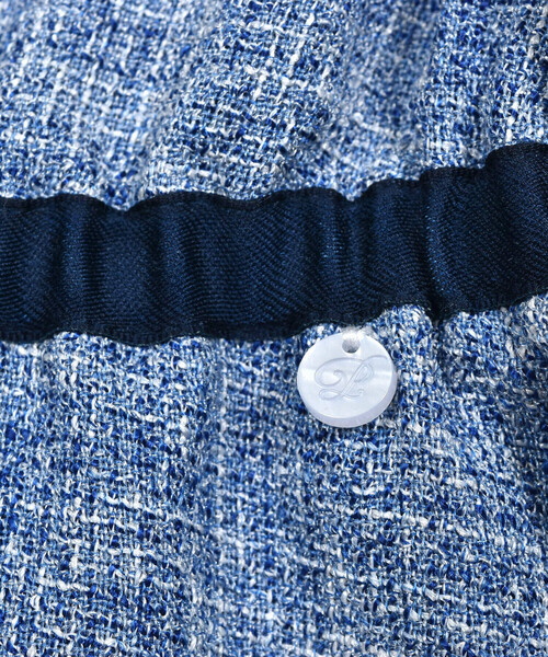 BeBe Petits Pois Vert（ベベプチポワヴェール）の「ツイードセットアップ(95~150cm)（セットアップ・キッズ・ブルー系その他/ブラック系その他・140cm/110cm/95cm/120cm/150cm/100cm/130cm）」の11枚目の写真