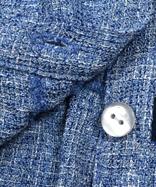 BeBe Petits Pois Vert（ベベプチポワヴェール）の「ツイードセットアップ(95~150cm)（セットアップ・キッズ・ブルー系その他/ブラック系その他・140cm/110cm/95cm/120cm/150cm/100cm/130cm）」の12枚目の写真