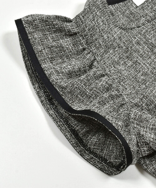 BeBe Petits Pois Vert（ベベプチポワヴェール）の「ツイードセットアップ(95~150cm)（セットアップ・キッズ・ブルー系その他/ブラック系その他・140cm/110cm/95cm/120cm/150cm/100cm/130cm）」の22枚目の写真