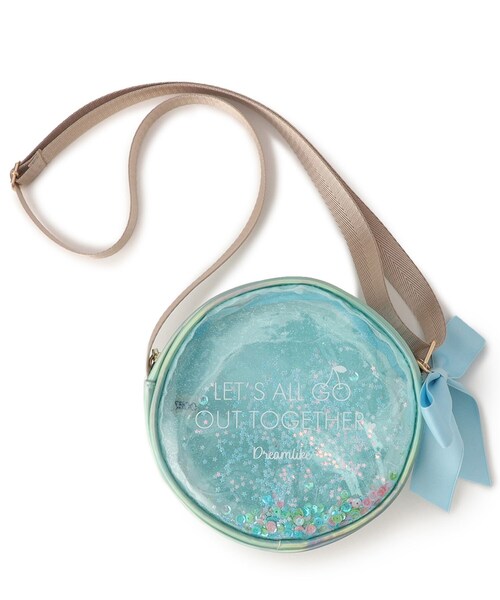 SHOO・LA・RUE（シューラルー）の「◆リボンサークルPVCポシェット（ショルダーバッグ・キッズ・ピンク/サックスブルー・99）」の10枚目の写真