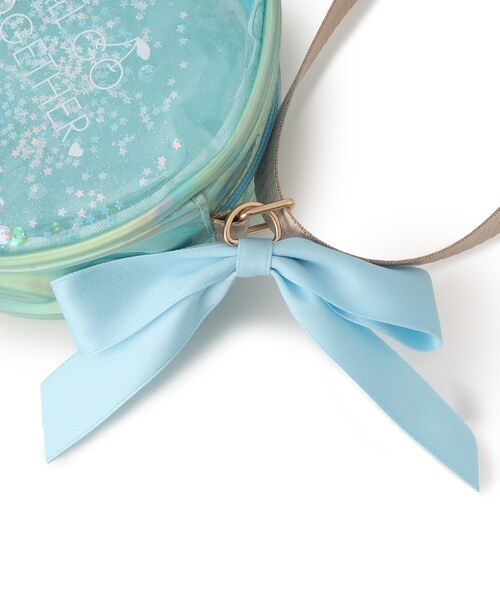 SHOO・LA・RUE（シューラルー）の「◆リボンサークルPVCポシェット（ショルダーバッグ・キッズ・ピンク/サックスブルー・99）」の3枚目の写真