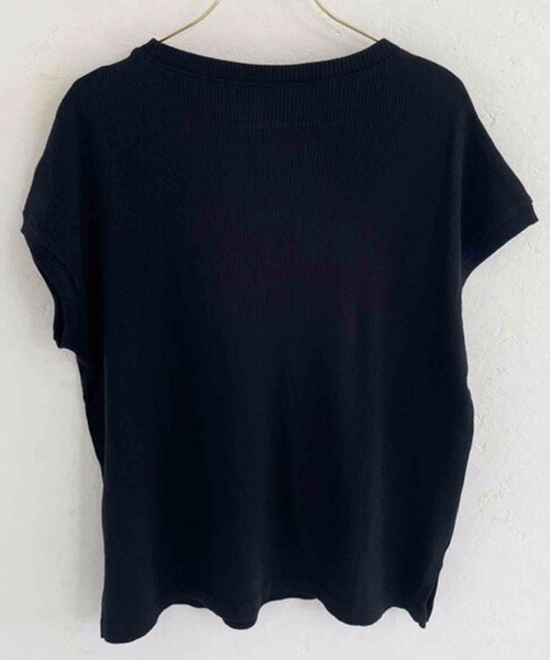 M y u（ミュー）の「ソフトタッチリブ フレンチカットソー（Tシャツ/カットソー・レディース・ホワイト/ブラック/ネイビー/ベージュ・LARGE/MEDIUM）」の16枚目の写真