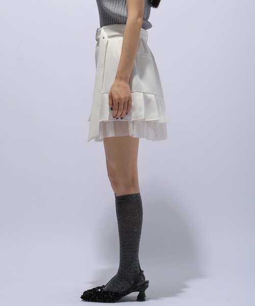 HARE（ハレ）の「メッシュキリカエプリーツショートパンツ(HARE)（その他パンツ・レディース・ホワイト/ブラック・FREE）」の20枚目の写真