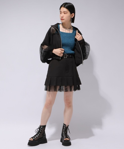 HARE（ハレ）の「メッシュキリカエプリーツショートパンツ(HARE