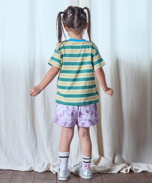 BIG FIELD（ビッグフィールド）の「ボーダーカラーTシャツ（80～150cm）（Tシャツ/カットソー・キッズ・グリーン/レッド/パープル・95/140/150/90/100/110/120/80/130）」の11枚目の写真