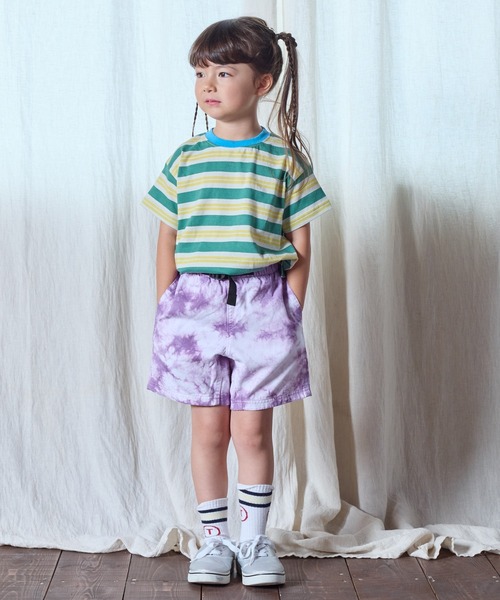 BIG FIELD（ビッグフィールド）の「ボーダーカラーTシャツ（80～150cm）（Tシャツ/カットソー・キッズ・グリーン/レッド/パープル・95/140/150/90/100/110/120/80/130）」の12枚目の写真