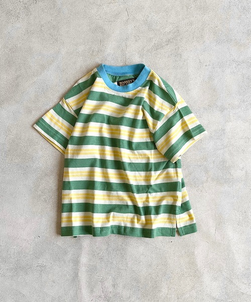 BIG FIELD（ビッグフィールド）の「ボーダーカラーTシャツ（80～150cm）（Tシャツ/カットソー・キッズ・グリーン/レッド/パープル・95/140/150/90/100/110/120/80/130）」の19枚目の写真
