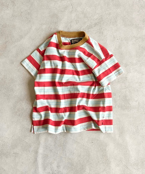 BIG FIELD（ビッグフィールド）の「ボーダーカラーTシャツ（80～150cm）（Tシャツ/カットソー・キッズ・グリーン/レッド/パープル・95/140/150/90/100/110/120/80/130）」の16枚目の写真