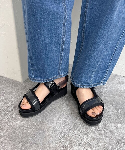 JETEE（ジュテ）の「【JETEE/ジュテ】 クリアカバーバンドサンダル（サンダル・レディース・ブラック・L/M）」の3枚目の写真