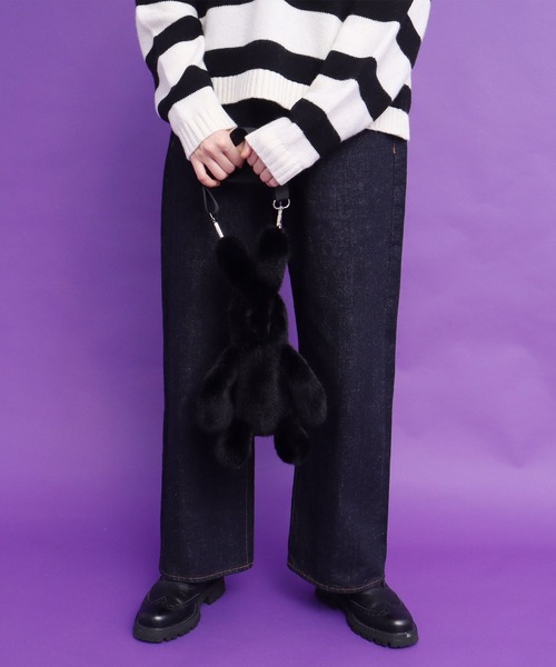 didizizi（ディディジジ）の「うさぎショルダーバッグ（トートバッグ・レディース・ベージュ/ブラック/グレー・FREE）」の6枚目の写真