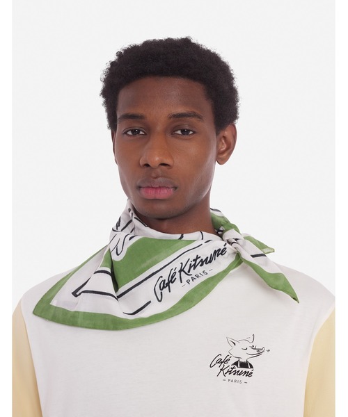 小物 CAFE KITSUNE BANDANA Maison Kitsune（メゾンキツネ）の「CAFE KITSUNE BANDANA