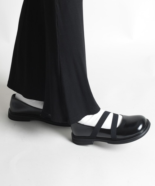 shoes365(シューズスリーシックスファイヴ)の「【shoes365】ダブルゴムバンドメリージェーンシューズ(その他シューズ・レディース・ブラウン/ブラック/オフホワイト・25.0cm/22.5cm/23.0cm/23.5cm/24.0cm/24.5㎝)」の6枚目の写真