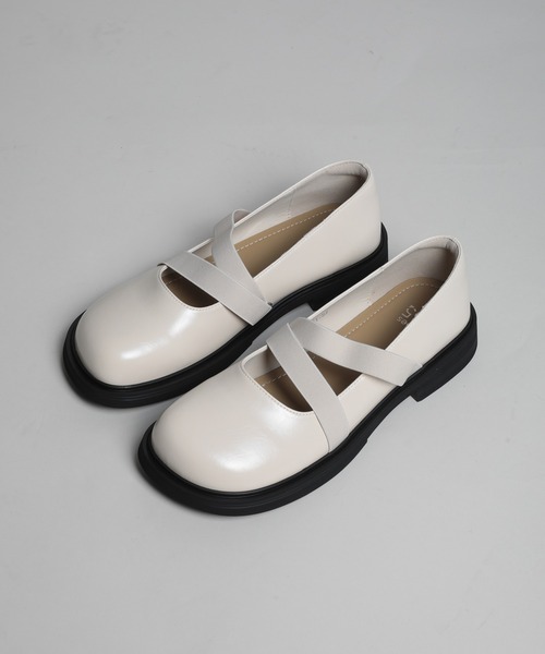 shoes365(シューズスリーシックスファイヴ)の「【shoes365】ダブルゴムバンドメリージェーンシューズ(その他シューズ・レディース・ブラウン/ブラック/オフホワイト・25.0cm/22.5cm/23.0cm/23.5cm/24.0cm/24.5㎝)」の7枚目の写真