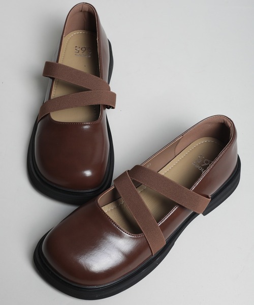 shoes365(シューズスリーシックスファイヴ)の「【shoes365】ダブルゴムバンドメリージェーンシューズ(その他シューズ・レディース・ブラウン/ブラック/オフホワイト・25.0cm/22.5cm/23.0cm/23.5cm/24.0cm/24.5㎝)」の16枚目の写真