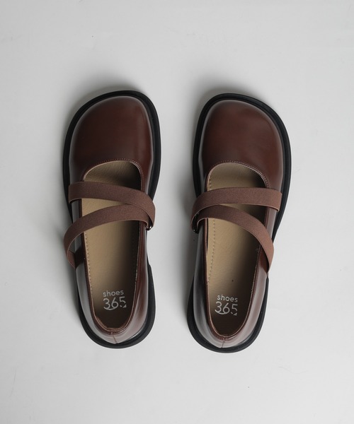 shoes365(シューズスリーシックスファイヴ)の「【shoes365】ダブルゴムバンドメリージェーンシューズ(その他シューズ・レディース・ブラウン/ブラック/オフホワイト・25.0cm/22.5cm/23.0cm/23.5cm/24.0cm/24.5㎝)」の18枚目の写真