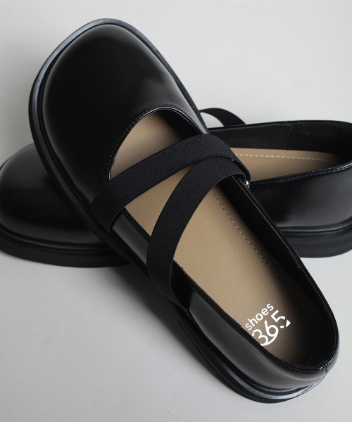 shoes365(シューズスリーシックスファイヴ)の「【shoes365】ダブルゴムバンドメリージェーンシューズ(その他シューズ・レディース・ブラウン/ブラック/オフホワイト・25.0cm/22.5cm/23.0cm/23.5cm/24.0cm/24.5㎝)」の21枚目の写真