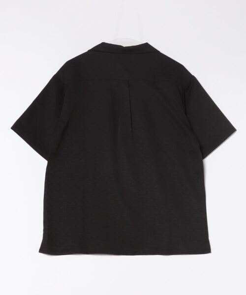 HALHAM（ハルハム）の「リネンライク オープンカラー シャツ/半袖シャツ【IR】（シャツ/ブラウス・メンズ・チャコールグレー/グレイッシュベージュ/ブラック・L/XL/M）」の13枚目の写真