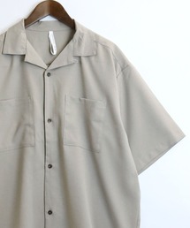 HALHAM（ハルハム）の「リネンライク オープンカラー シャツ/半袖シャツ【IR】（シャツ/ブラウス・メンズ）」